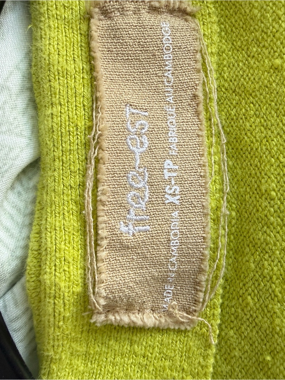Free People free-est Sinclair Sweater Mini Dress Lime Combo XS Striped Knit - Picture 5 of 7